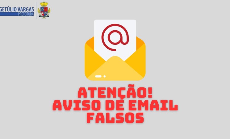 AVISO DE E-MAILS FALSOS