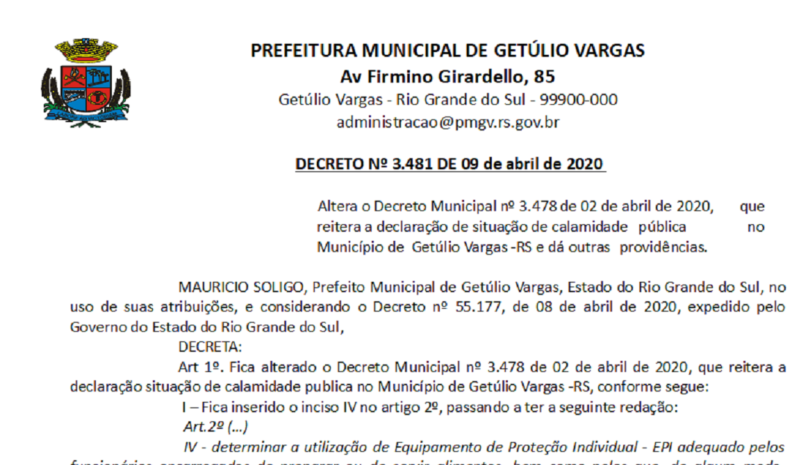 Decreto 3481 Alteração decreto 3478 Reiteração