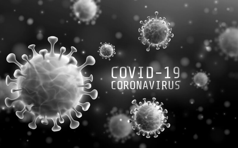 Vector of Coronavirus 2019-nCoV and Virus background with diseas