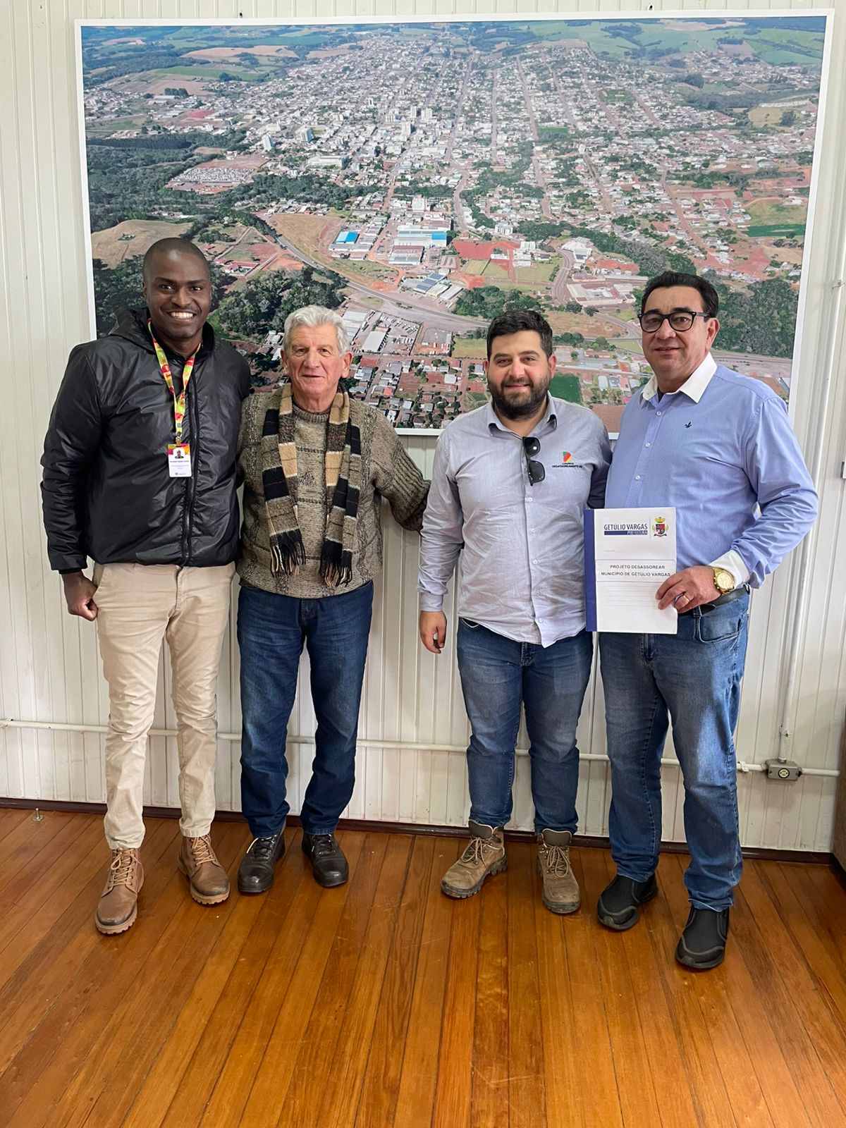 Com o prefeito Pedro Paulo Prezzotto
