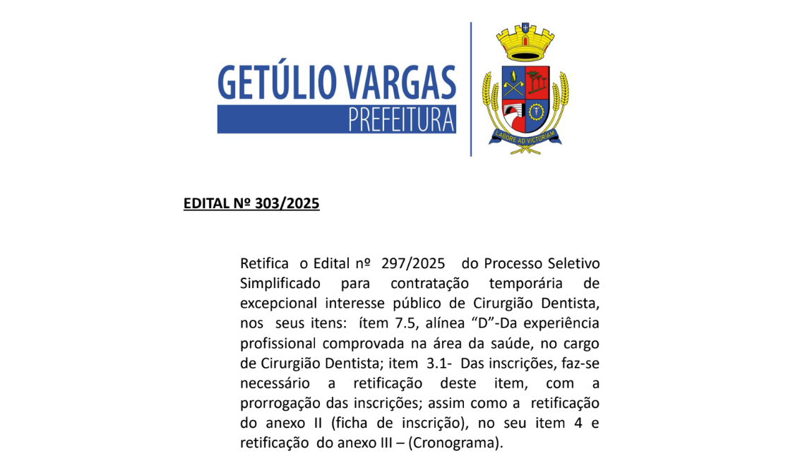 Edital 303