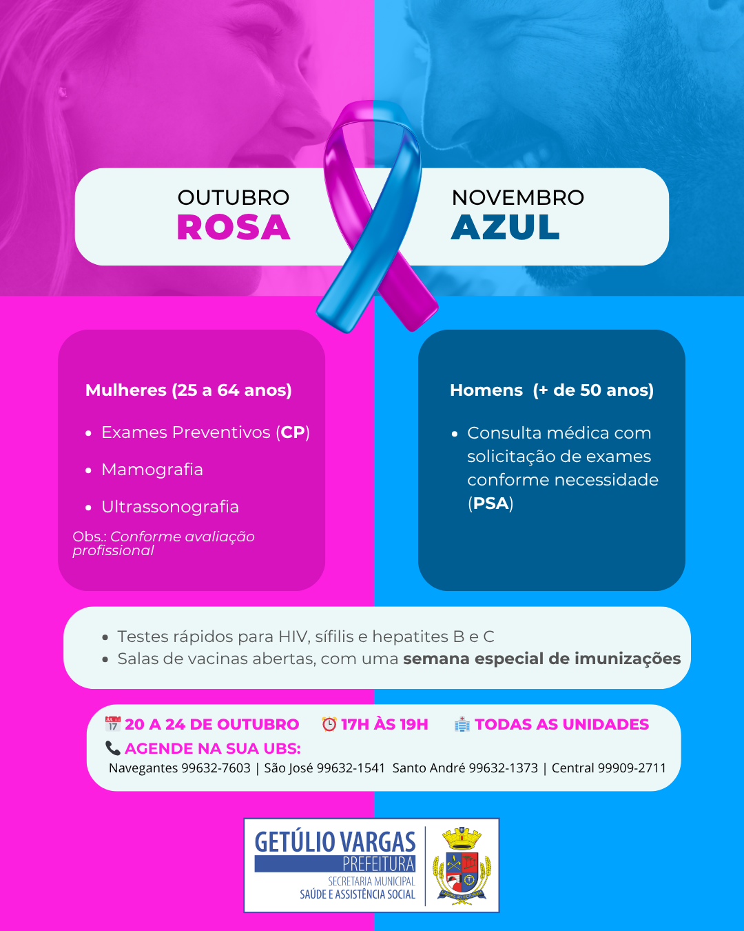 Outubro Rosa - Novembro Azul