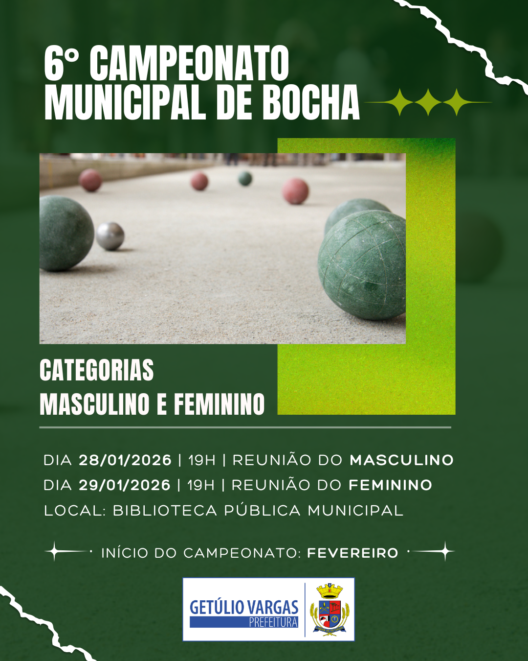 6º Campeonato Municipal de Bocha