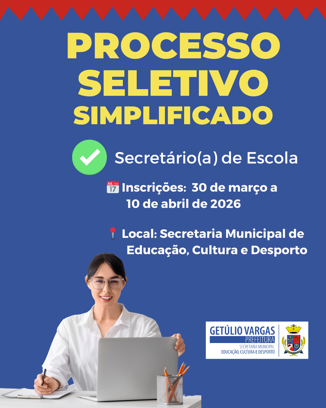 Processo Seletivo Secertário de Escola