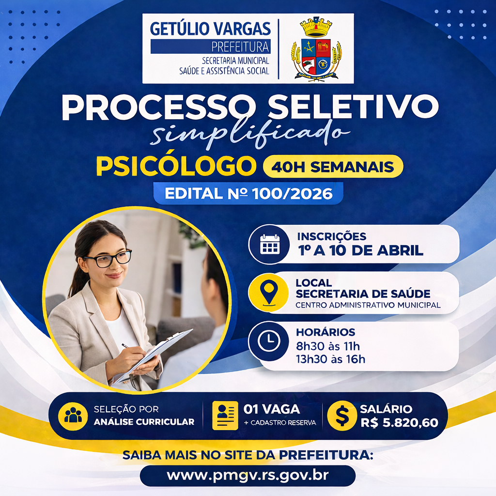 Processo Seletivo Simplificado Psicólogo