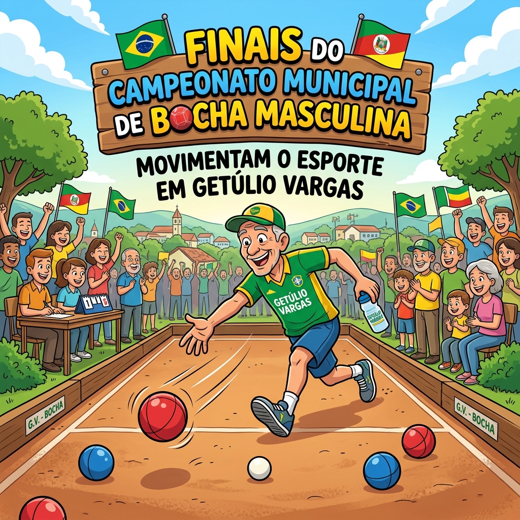 Finais do Campeonato Municipal de Bocha Masculina movimentam o esporte em Getúlio Vargas