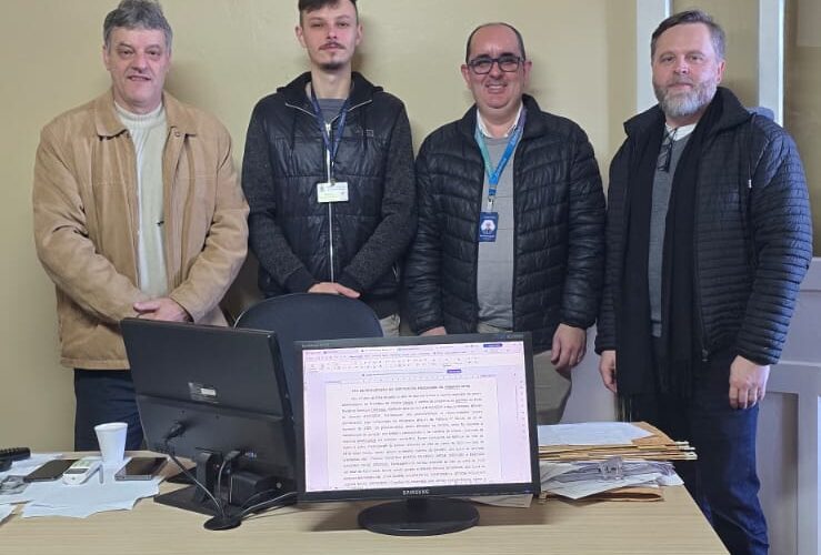 Gilberto Ducker, Mateus Rodiguiero, Fernando Lazzari e Geferson Pavinatto