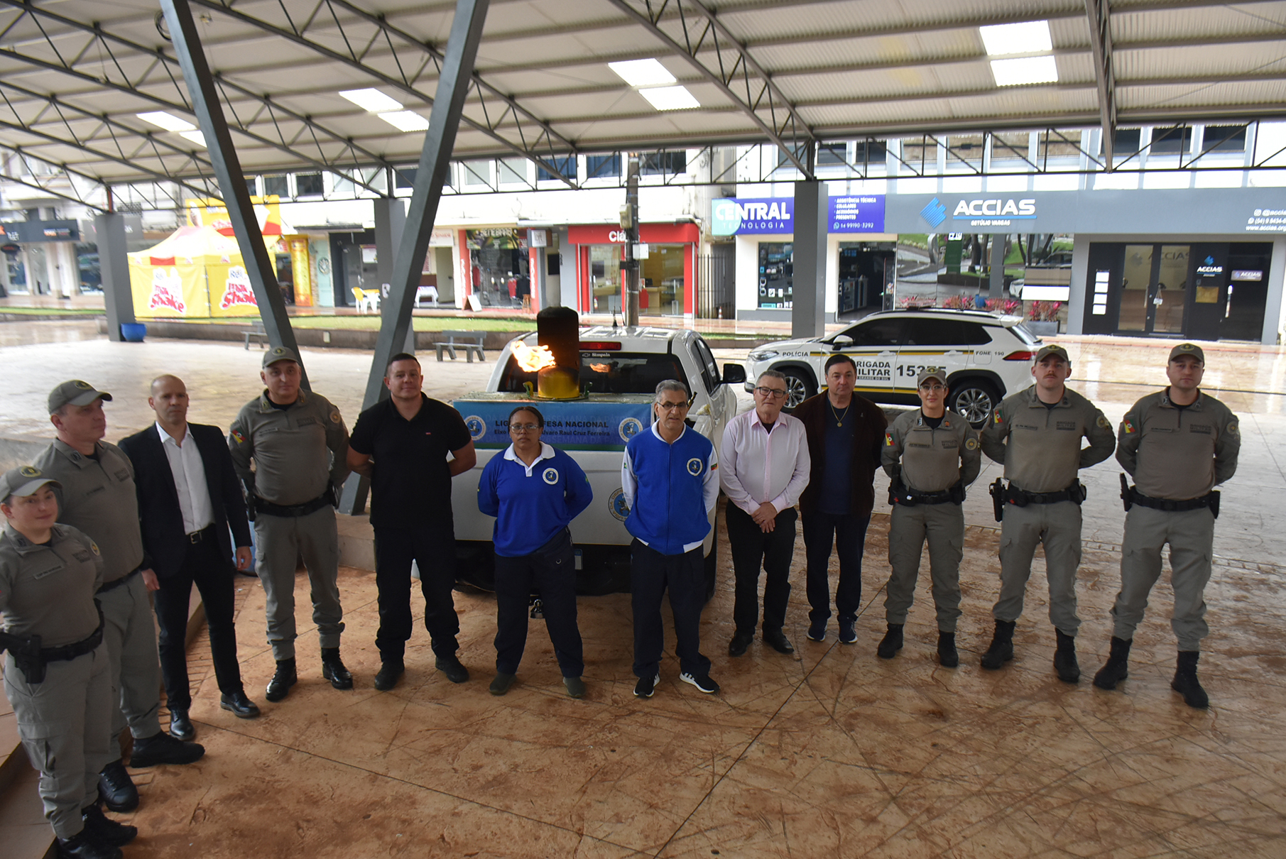Chegada do Fogo Simbólico marca início das atividades da Semana da Pátria em Getúlio Vargas