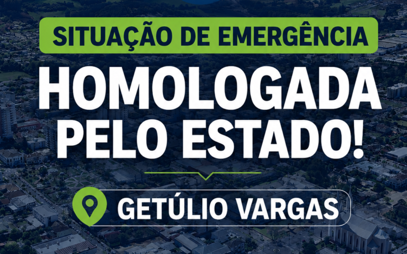 Situação de emergência homologada