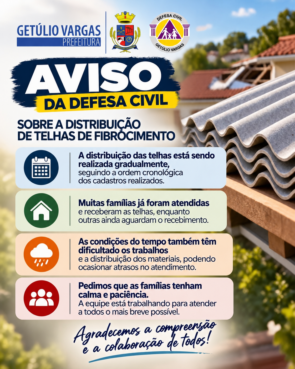 AVISO À COMUNIDADE